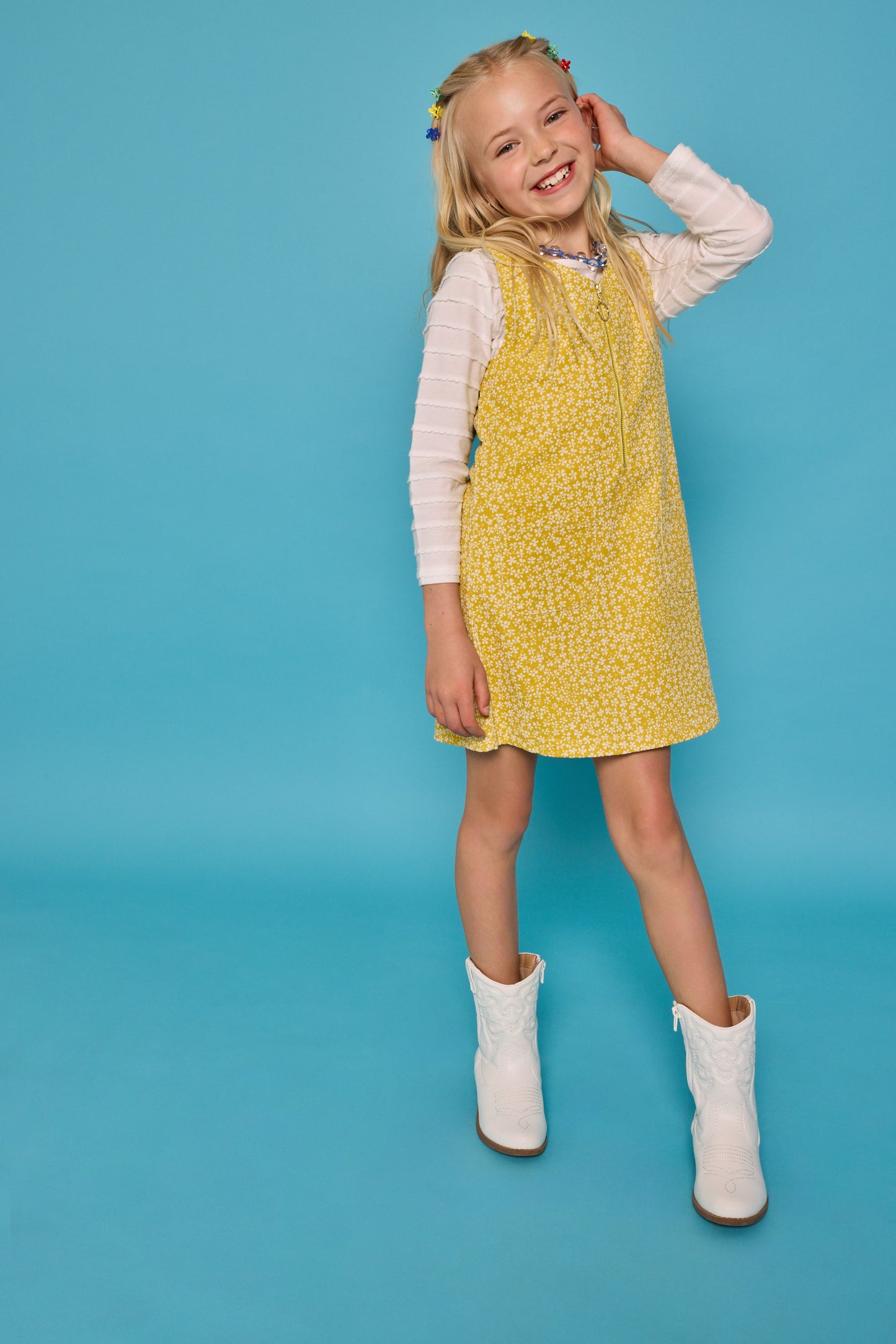 Retro Jumper - Aspen Floral Apricot