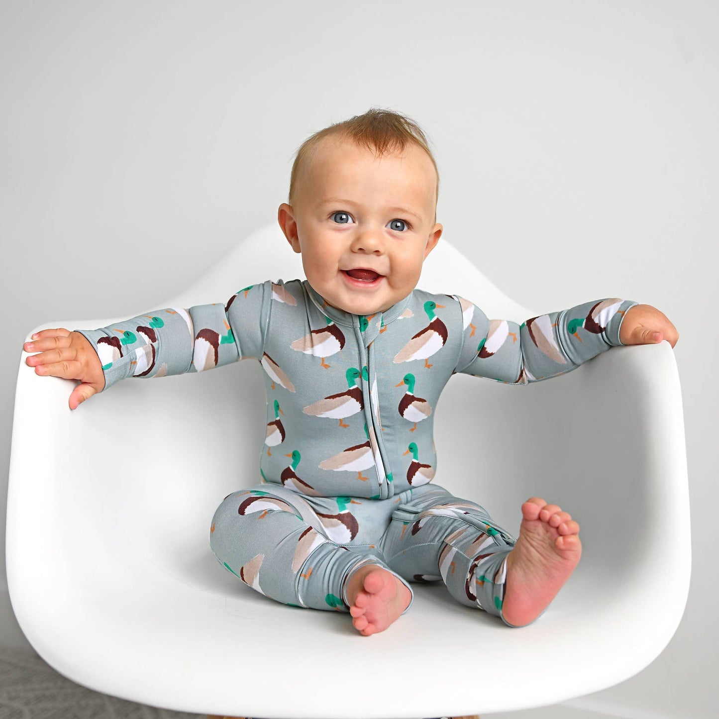 Wilder Duck ZIP Bamboo Baby Sleepies Little