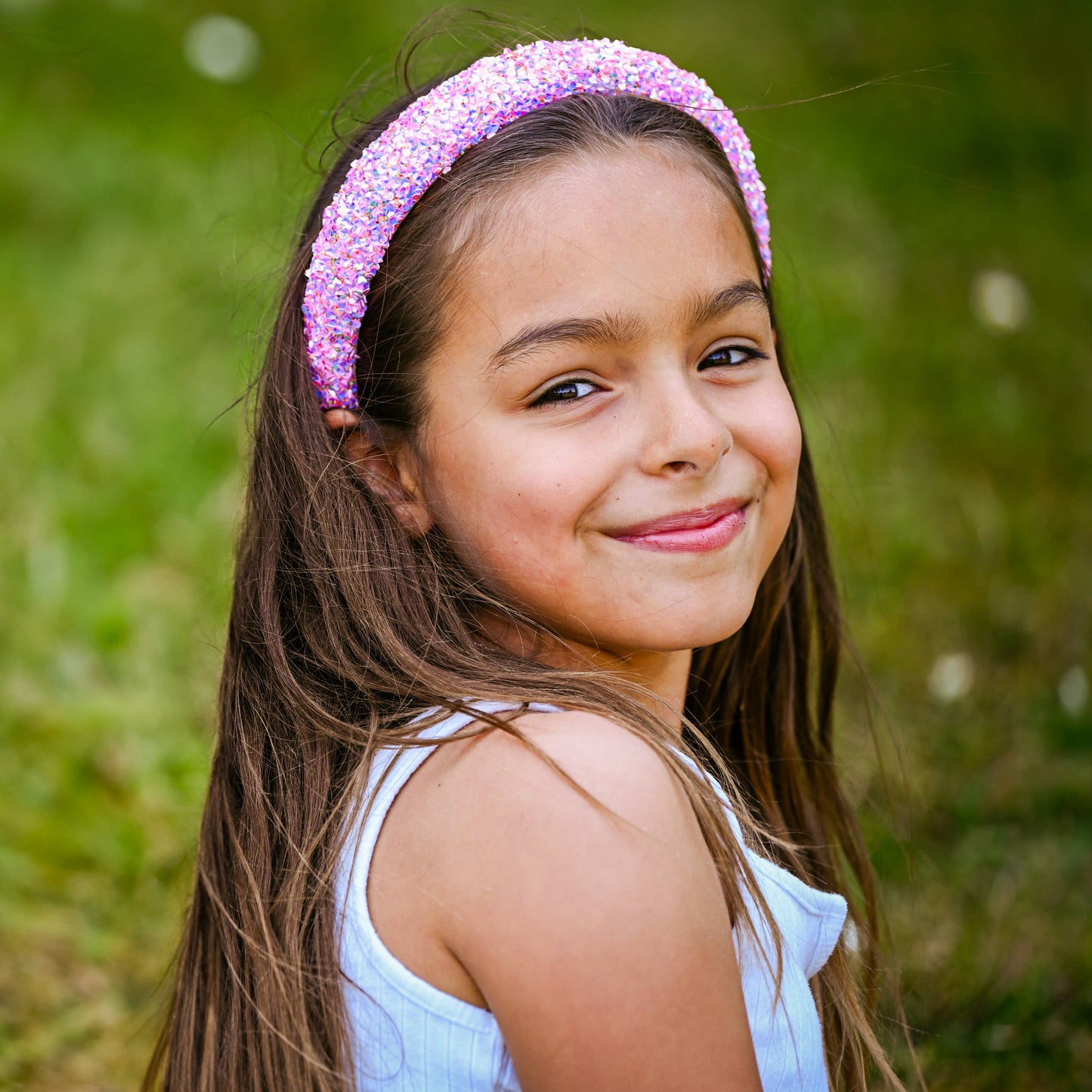 Kids Padded Headband - Chunky Sequin Hair Band