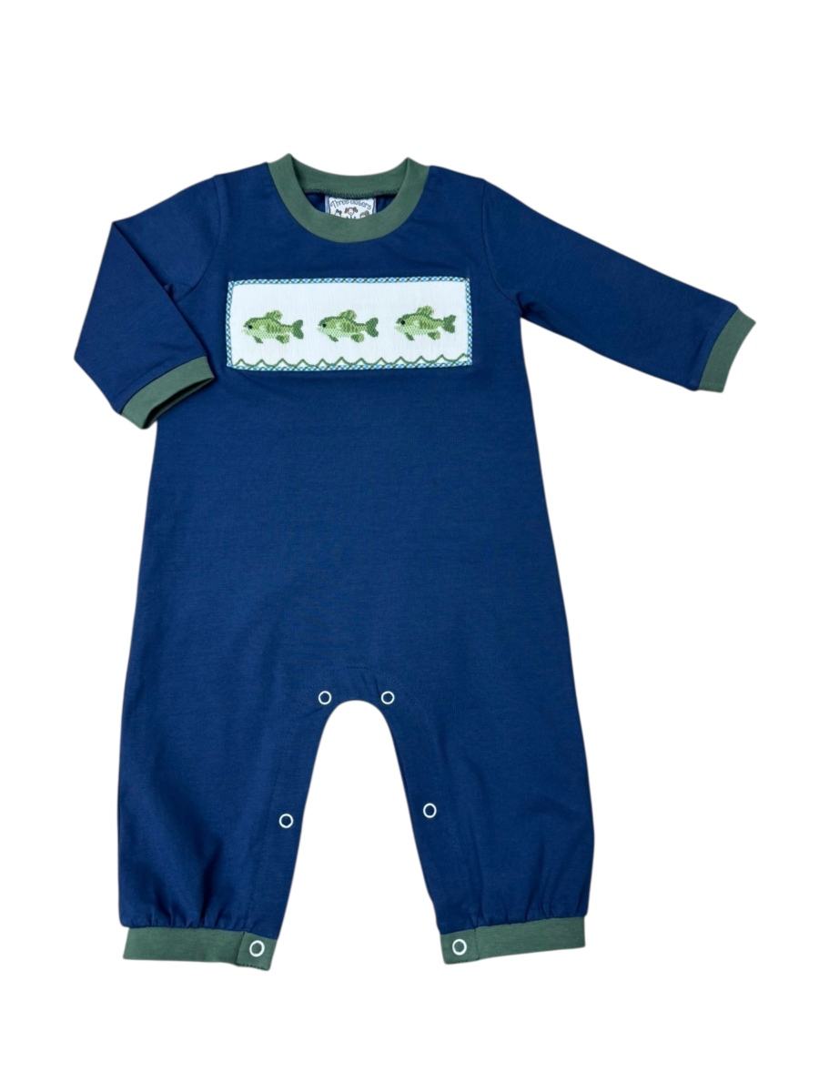 Reeling’ them in smocked romper