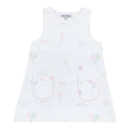 Happy Birthday Print Dress