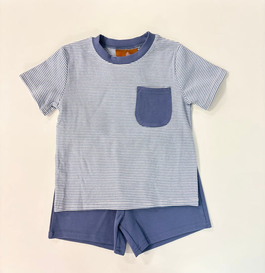 Hudson short set blue