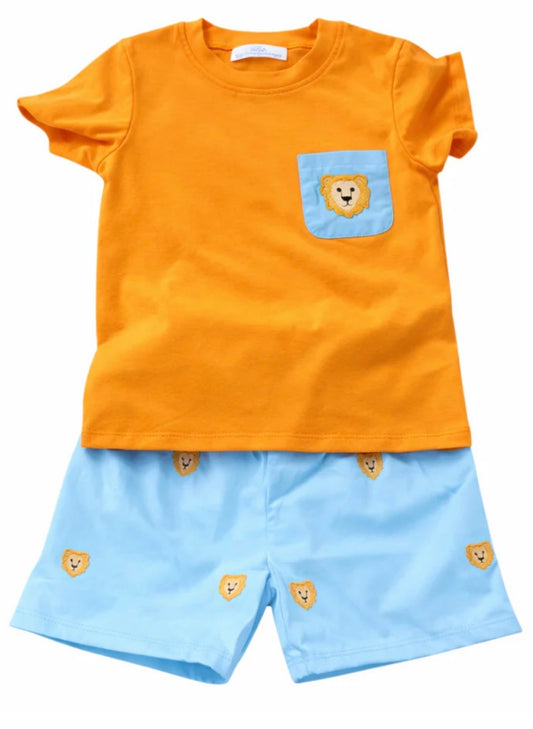 Zoo Animal Boy Short Set