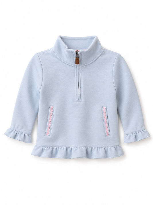 Norah 1/4 Zip Pullover-Blue