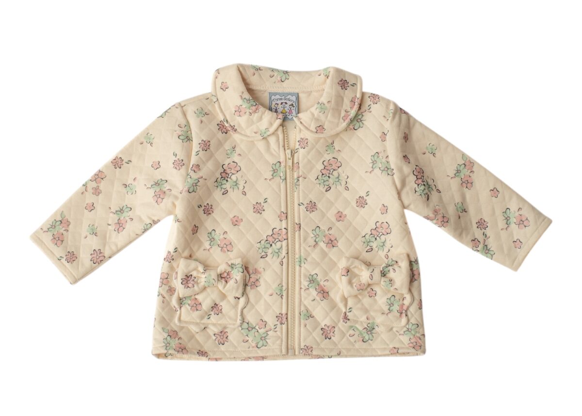 Lydia girls cream floral jacket