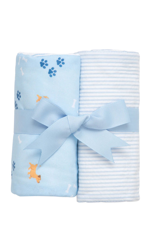 Puppy set of Two Burps blue