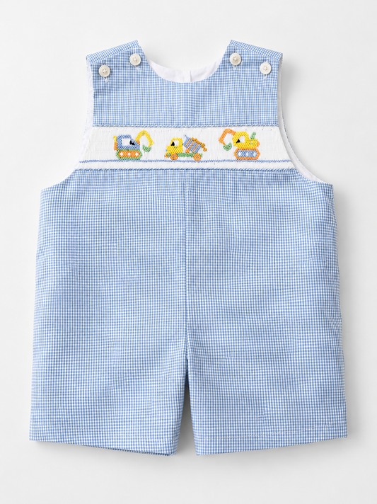 Truck blue gingham jonjon