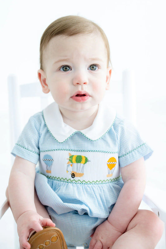 Hot air balloons smocked bubble