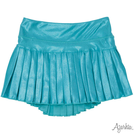 Turquoise Shimmer Mini Pleated Skort Regular price