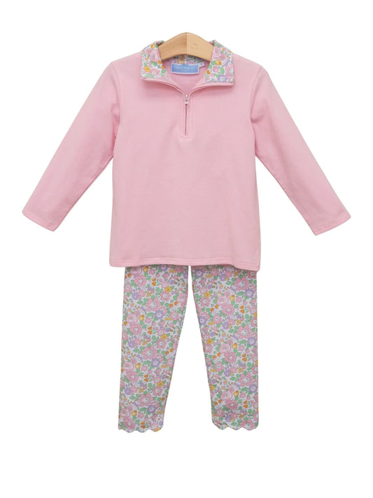 Autumn Blooms 1/4 Zip Pullover Set
