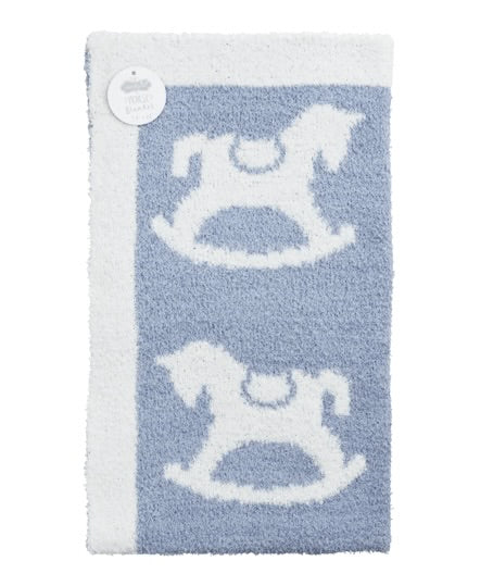 Rocking Horse Chenille Blanket