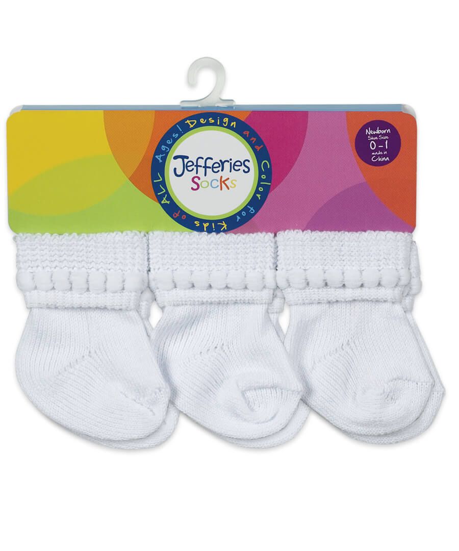 Jefferies Socks Rock-A-Bye Turn Cuff Socks 6 Pair Pack