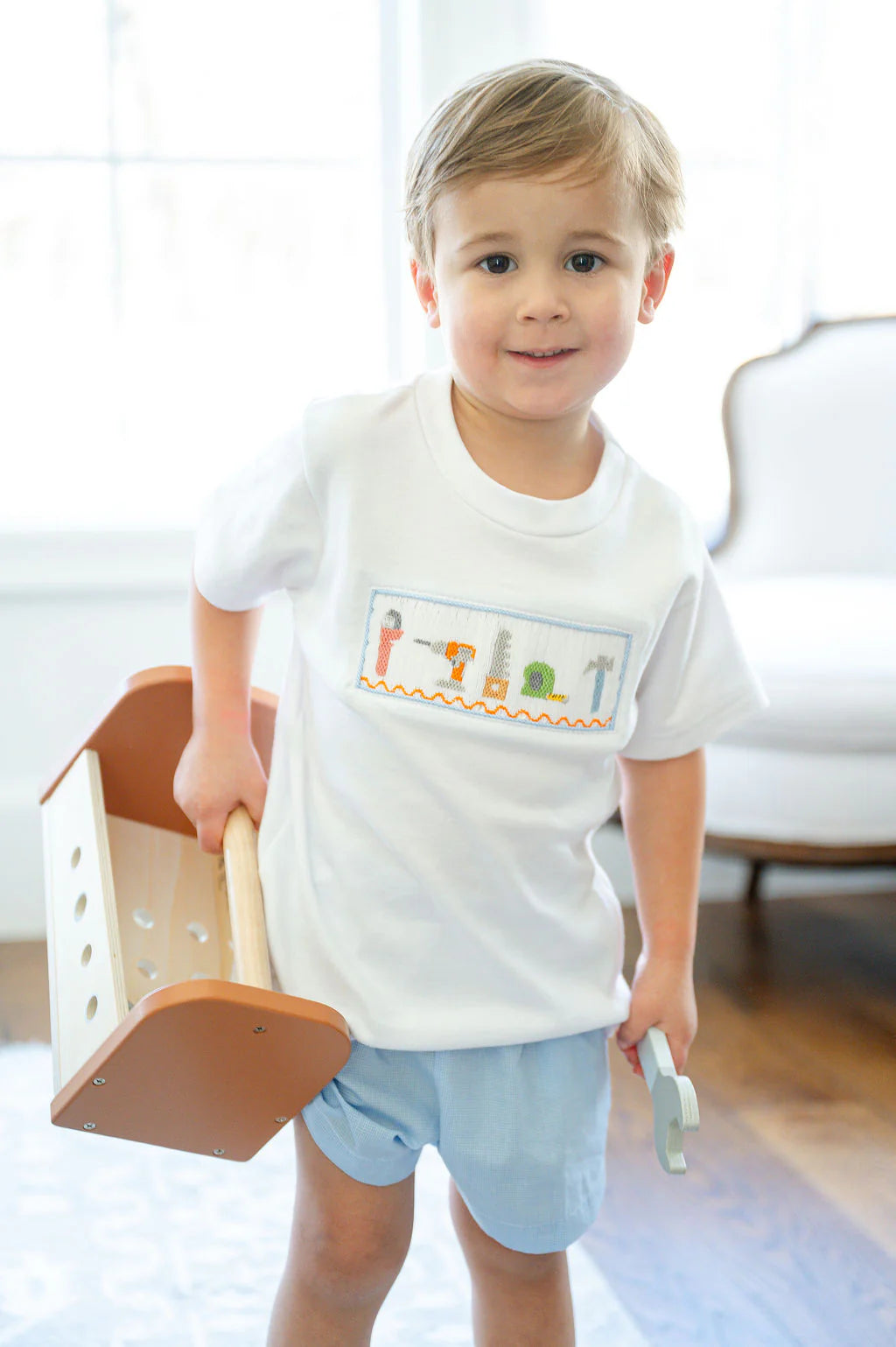 Tool Smocked short set