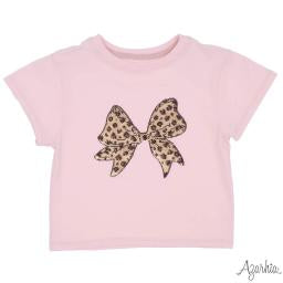 Leopard sequin bow top