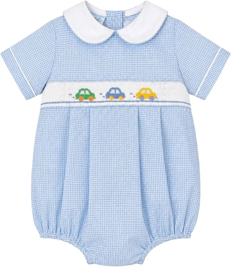 Cars periwinkle blue stripe bubble
