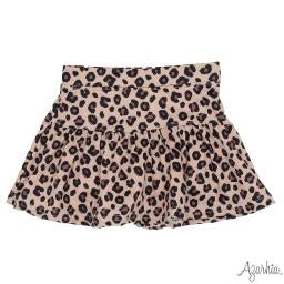 Leopard skort