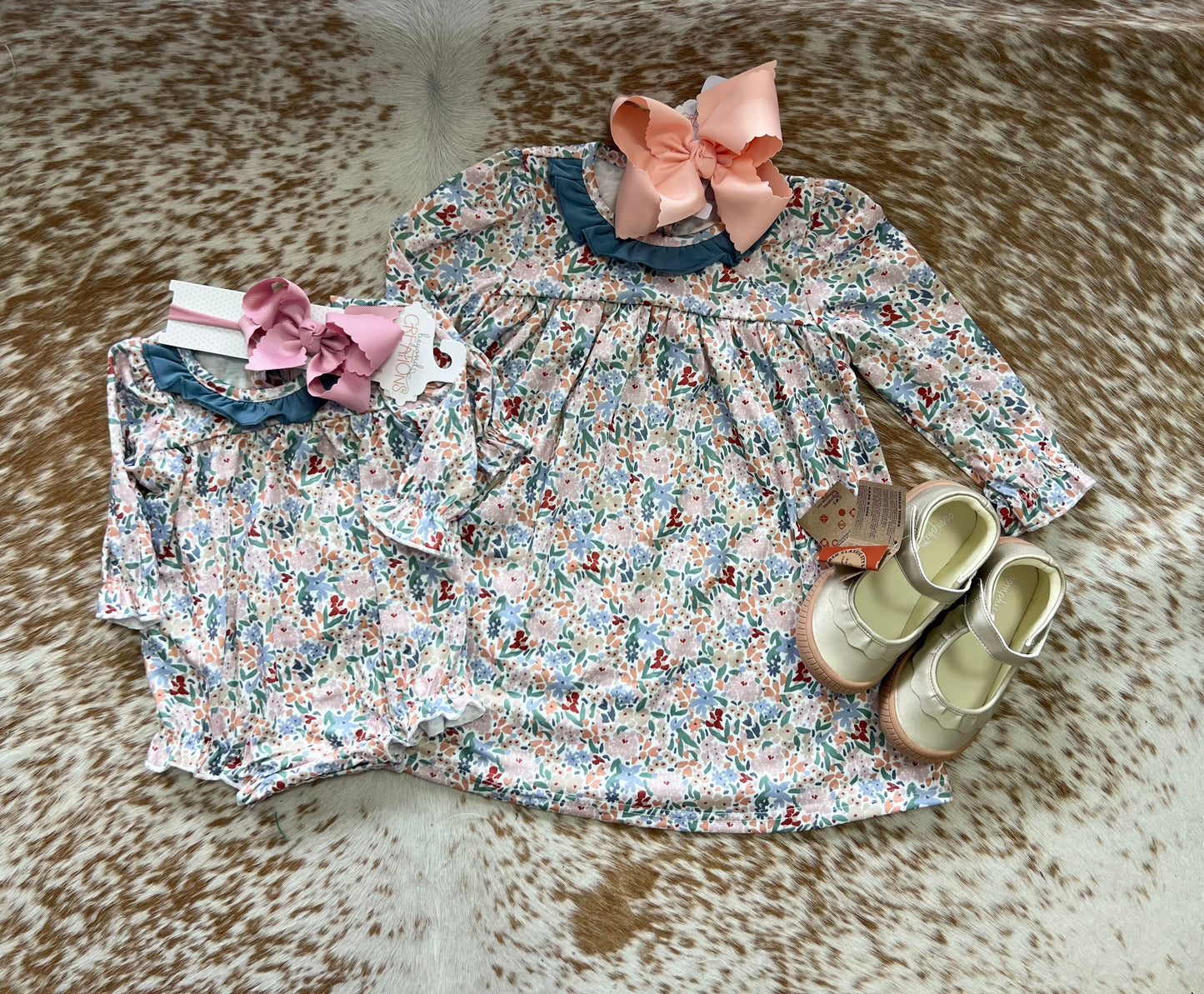 Blue fall floral Bubble