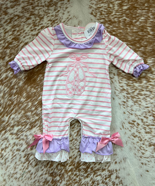 Pink ballet romper