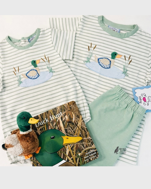 Duck Appliqué Boys Bubble