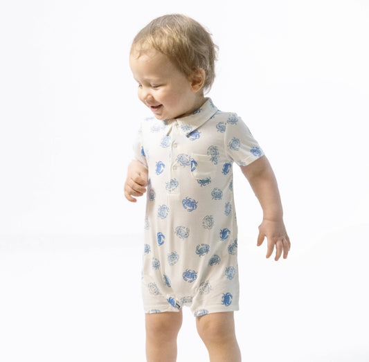 Blue Crab Polo Shortie