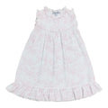 Victoria Pink Toile Print Gown