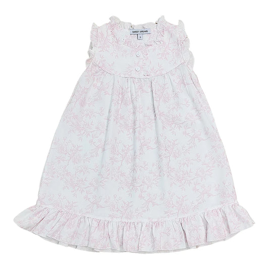 Victoria Pink Toile Print Gown