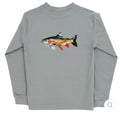Trout L/S limestone tee