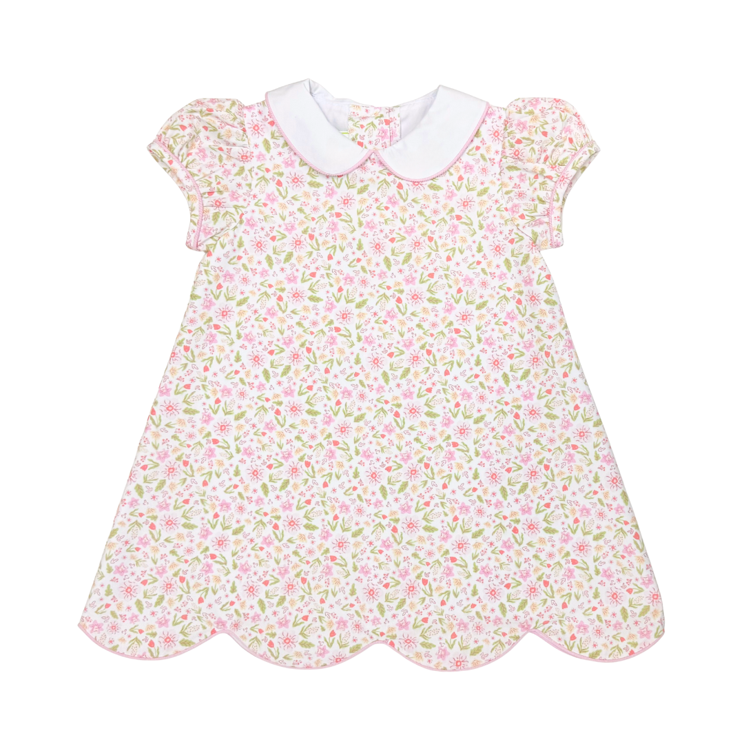 Peach & Pink Garden Kendall Dress