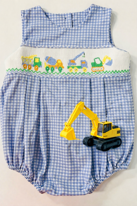 Construction Crew Smocked Bubble