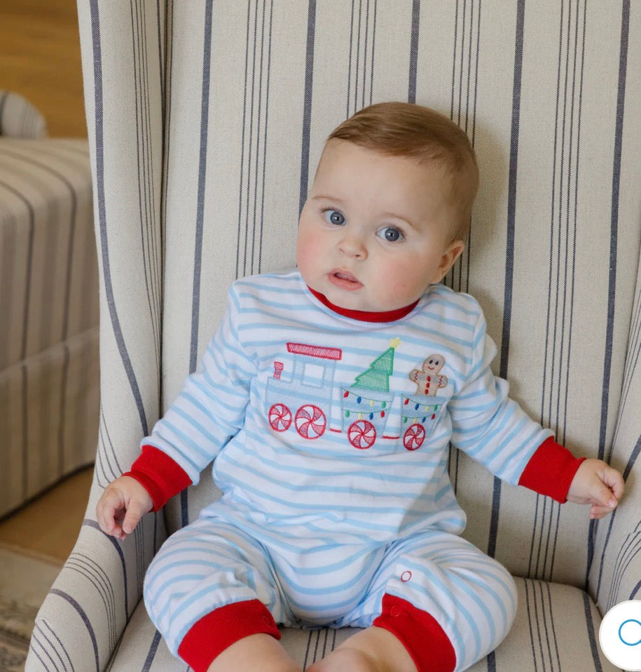 Gingerbread express romper