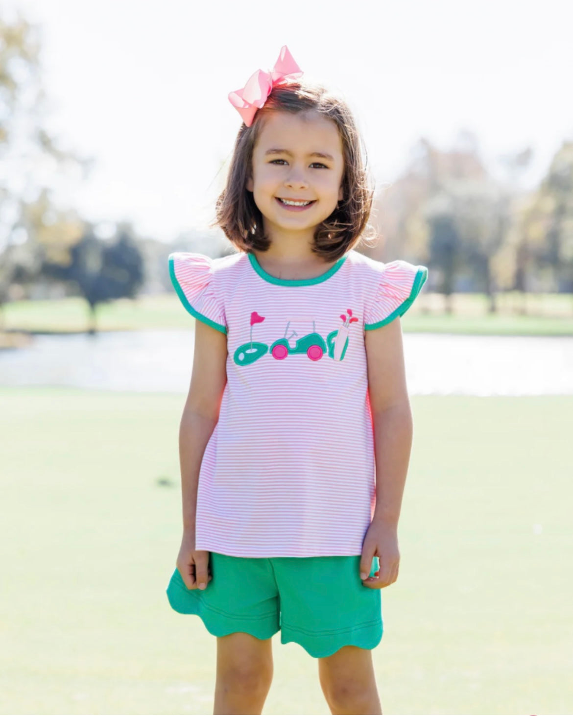 Gone Golfing Scallop Short Set