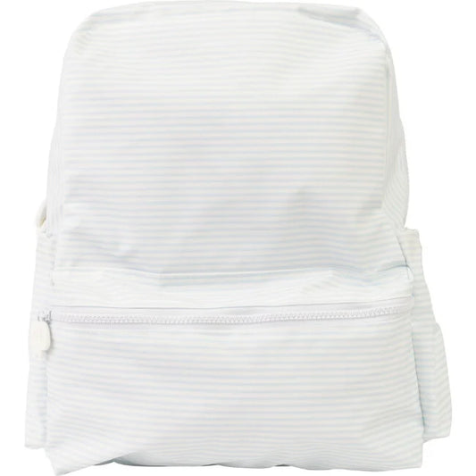 The Backpack in Light Blue Stripe