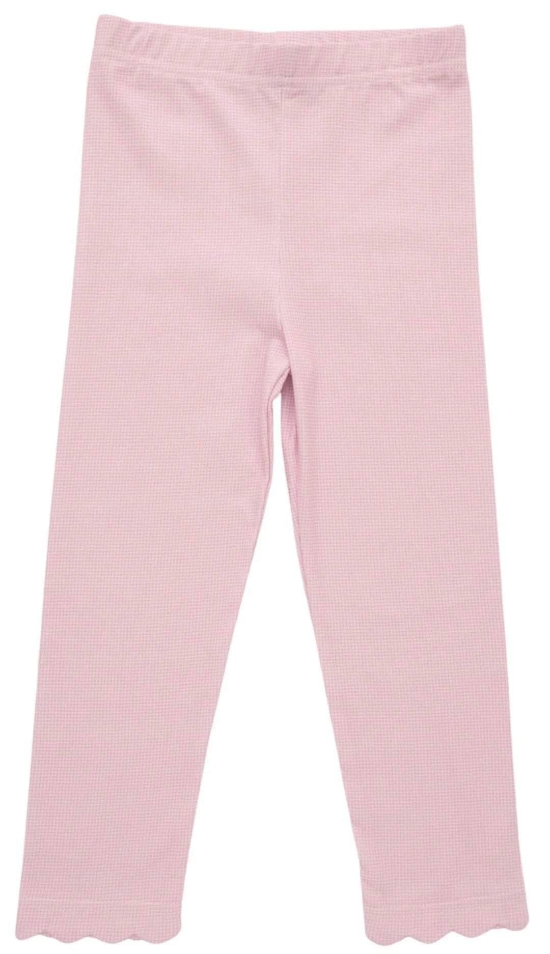 Scalloped leggings Microgingham