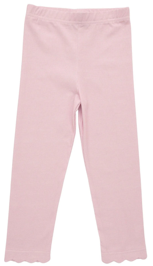 Scalloped leggings Microgingham