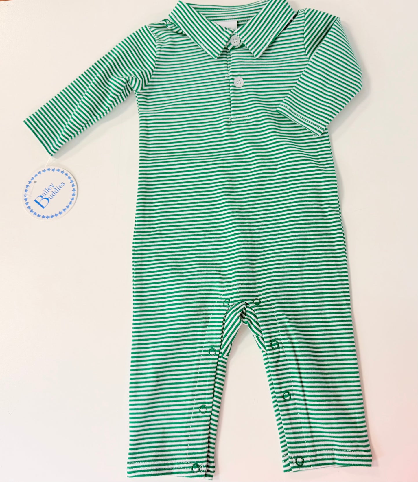 Kelly striped knit play suit