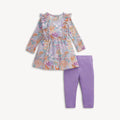 Arabella Ruffle LS Dress W/Leggings