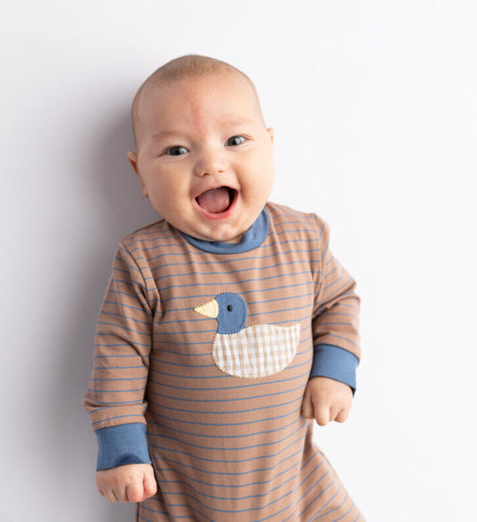 Duck applique romper