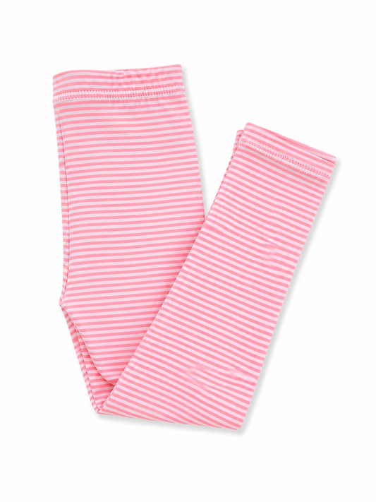 Pink Stripe knit leggings