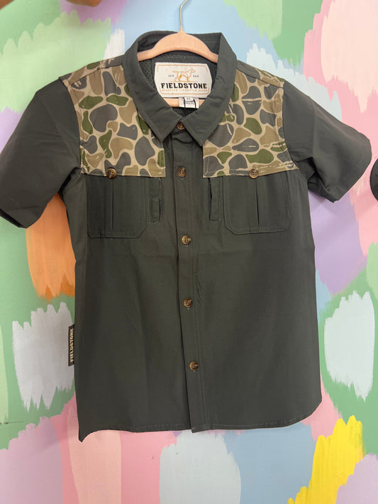 Backwoods shoulder button down