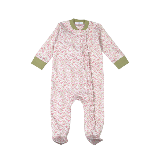 Melody pima zipper footie