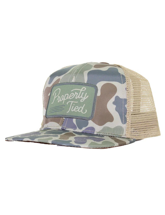 Boys Trucker Hat Vintage Camo