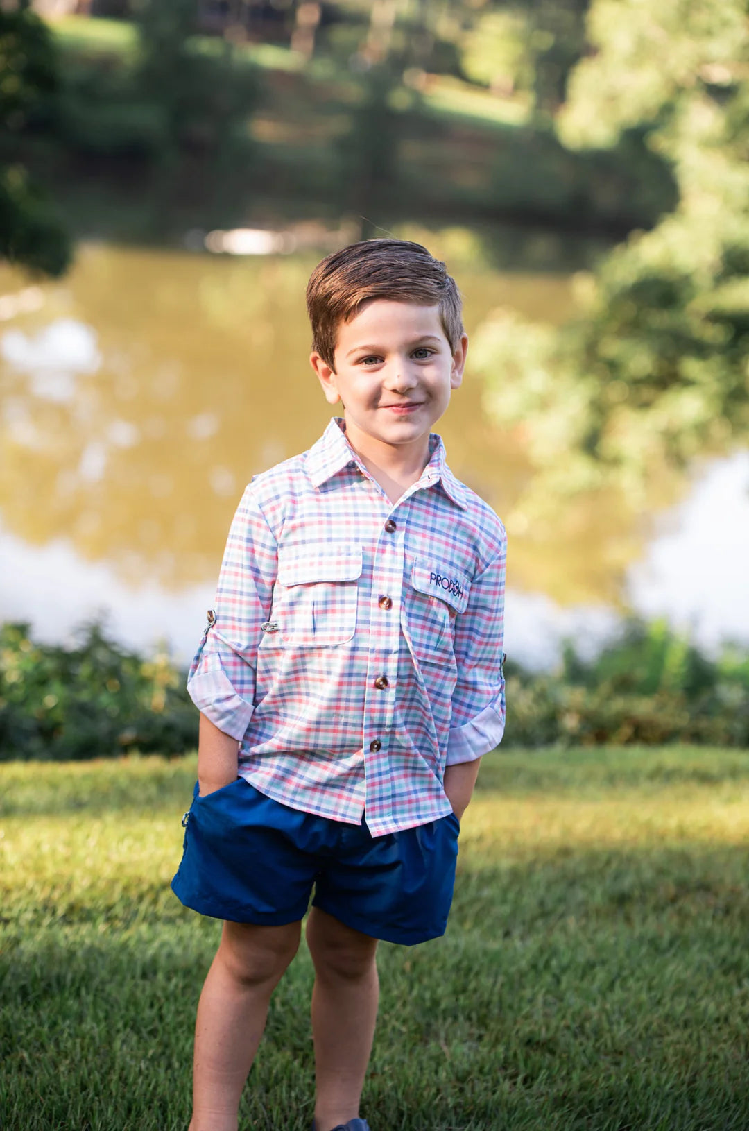 Long Sleeve Founders Kids Fishing Shirt