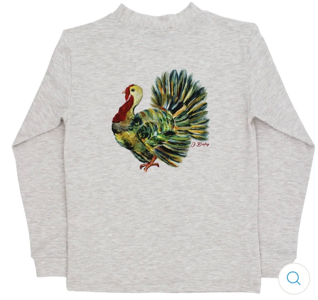 Turkey L/S oatmeal tee