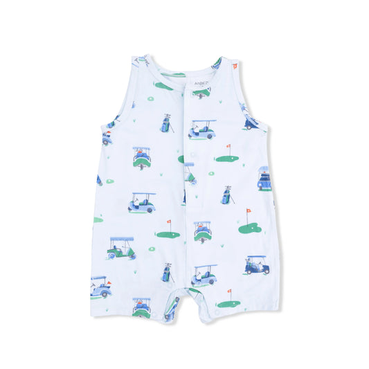 Vintage Golf Cart Sleeveless Romper