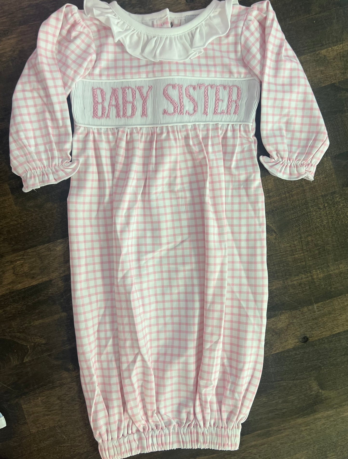 Baby Sister smock gown