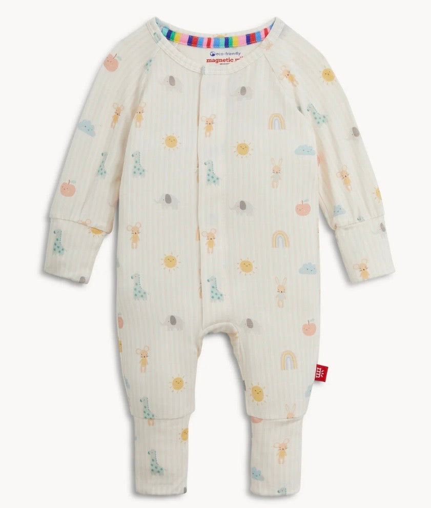 Lullaby Sky Pink Modal Magnetic Convertible Coverall