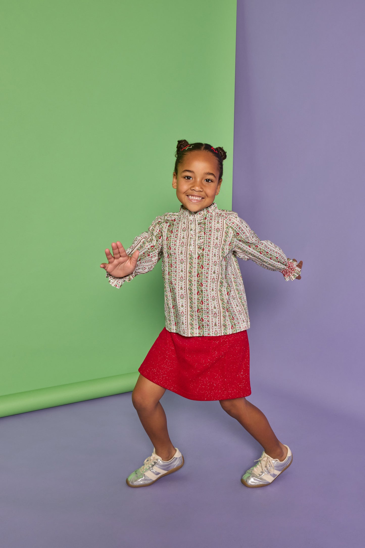 Patch Pocket Skort- Crimson