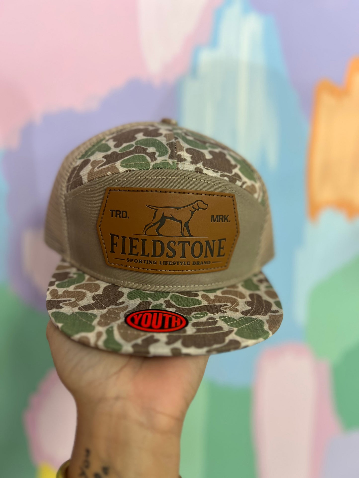 Youth camo hat