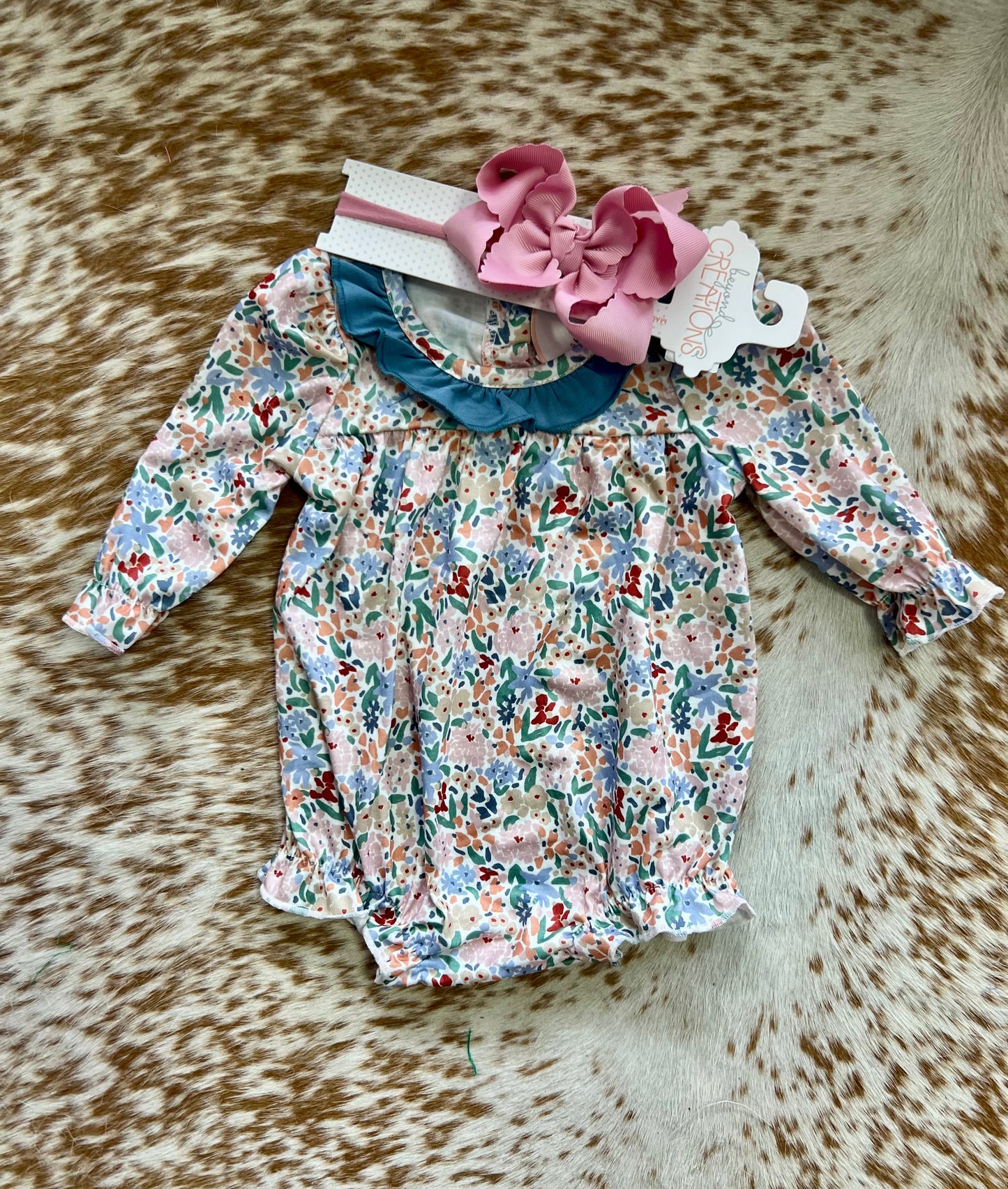 Blue fall floral Bubble