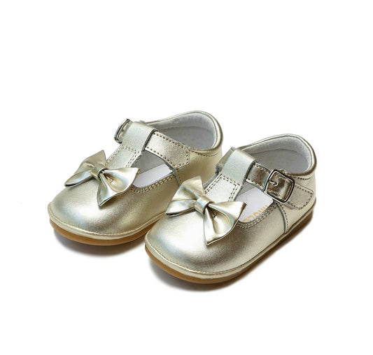 Minnie Bow Leather Mary Jane gold (Baby)